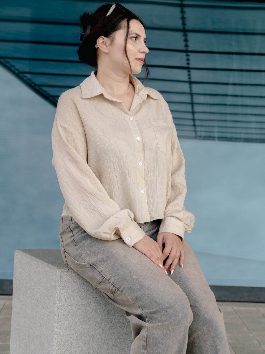 Women's Cotton Blouse & Trouser Set — view 1