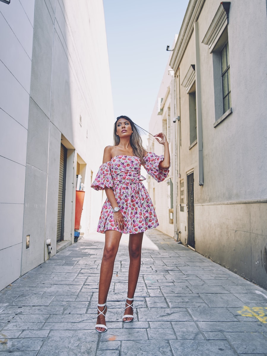 Women's Floral Print Mini Dress — view 1